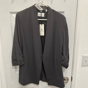 Aritzia new power blazer in coal grey sz6
